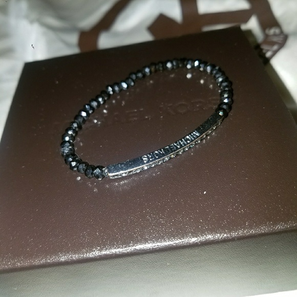 Michael Kors Gunmetal Crystal Bracelet - Picture 2 of 4